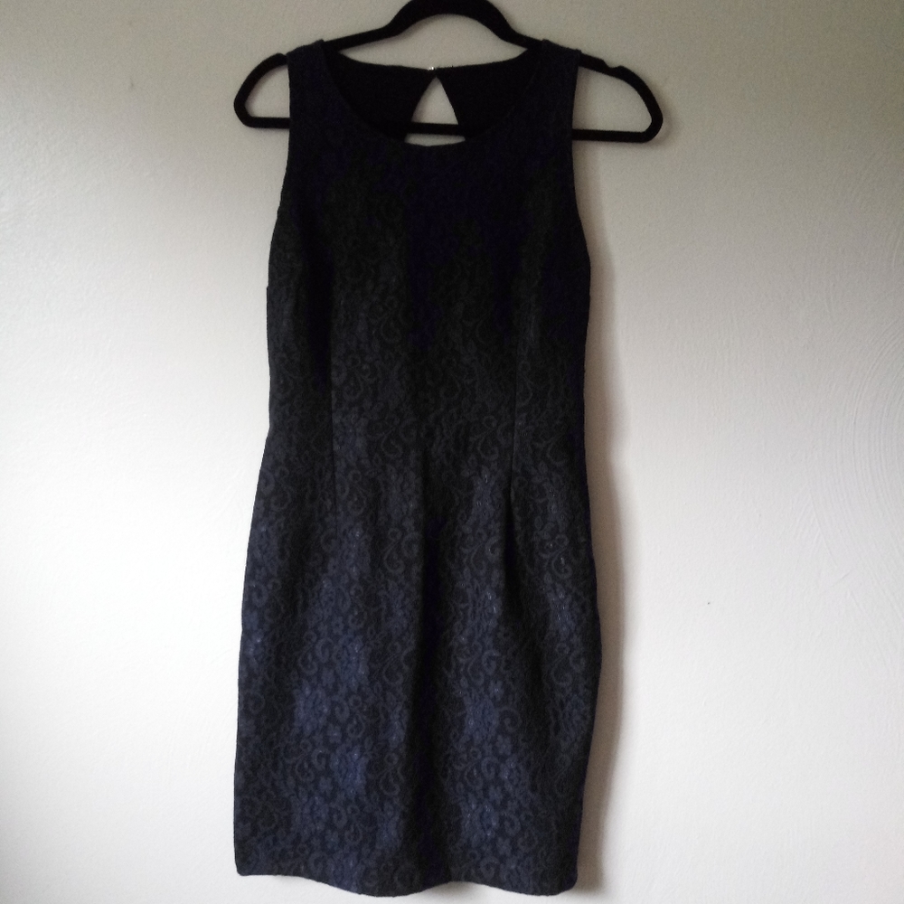 Navy lace dress